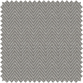 A swatch of Baldwin in Stone shows a mini herringbone pattern in a warm grey ideal for neutral curtains with visual interest