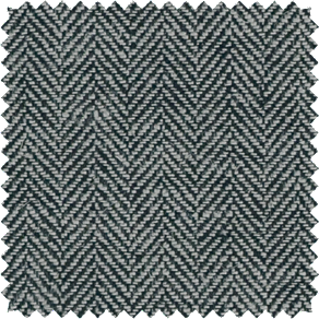 A swatch of Herringbone in Onyx shows the V-shaped zigzag design with inviting texture for bedroom window treatment ideas