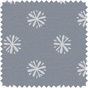 A drapery swatch of Gemma in Seastone Gray is ideal for kids curtains thanks to it's 100% cotton makeup & charming starbursts
