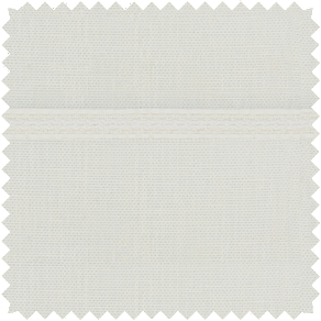 A swatch of Victoria Hagan Sankaty Stripe in Moon shows a soft white color with a subtle stripe ideal for neutral curtains