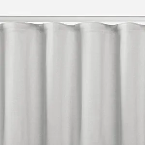 A product image of Ripple Fold Drapery shows the S-curve pleats ideal for sleek dining room curtain ideas