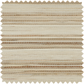 A swatch of Artisan Weaves Cove in Ash shows warm and cool colors in its natural textured weave to pair with neutral curtains